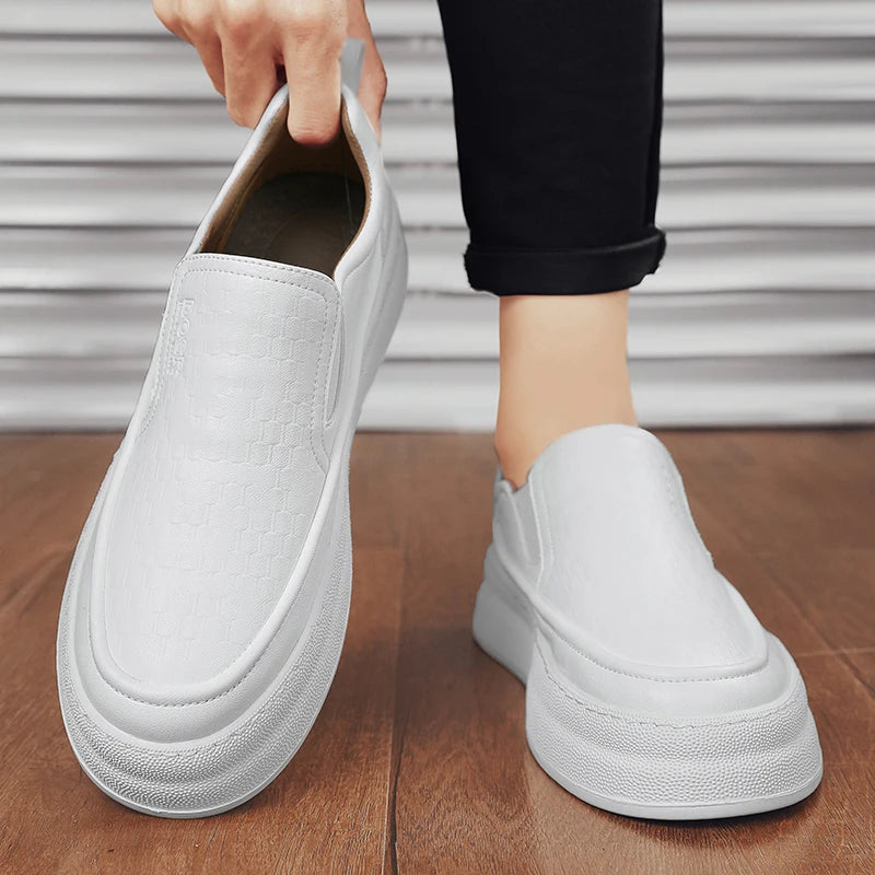 Xajzpa Men's Le Fu Shoes Luxury  Brand Business  Leisure Fashion Mokasin Flat Shoes  Driving Comfortable Formal Shoes