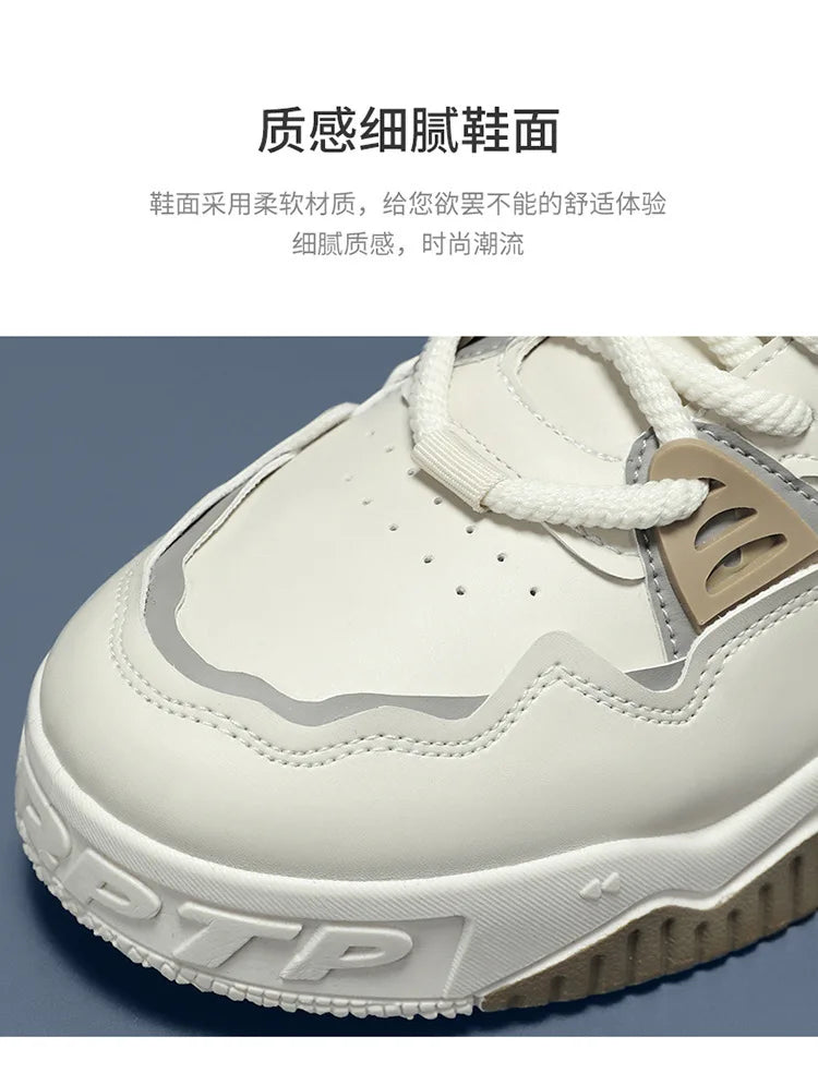 Xajzpa Mens Sneakers Spring Autumn Brand Vulcanized Shoes 2024 Fashion Thick Sole Shoes for Men Male Sport Shoes Tenis Masculino