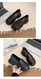 Xajzpa Retro Soft Bottom British JK Style Women's 2025 Spring New Slip on Casual Loafers Round Toe Flat Heel PVC Fashion Shoes