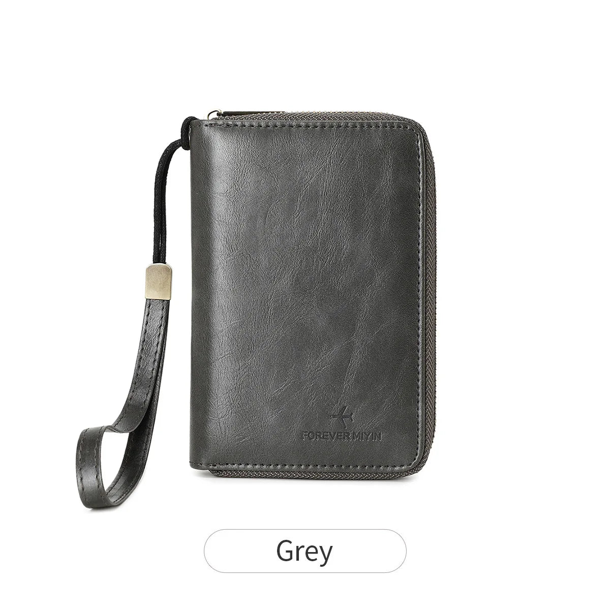 Xajzpa RFID Retro Business Passport Clip Fashionable Multi Functional PU Leather Travel Accessories Passport Clip Wallet for Men and Women