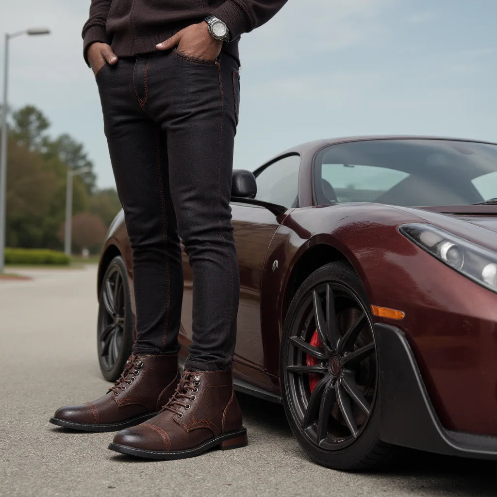 Xajzpa Size 8~13 Ankle Boots For Men Classical Men Boots Fashion Comfortable