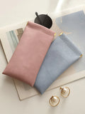 Xajzpa Simple and Fashionable Soft Leather Readingglasses Bag,PUleather Sunglasses Bag Simple Glasses Storage Bag, Glasses Accessories