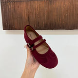 Xajzpa Flat Shoes for Women Fashionable Casual Fashionable Comfortable Zapatillas De Mujer Ballerina Soft Moccasin Mary Janes Shoes
