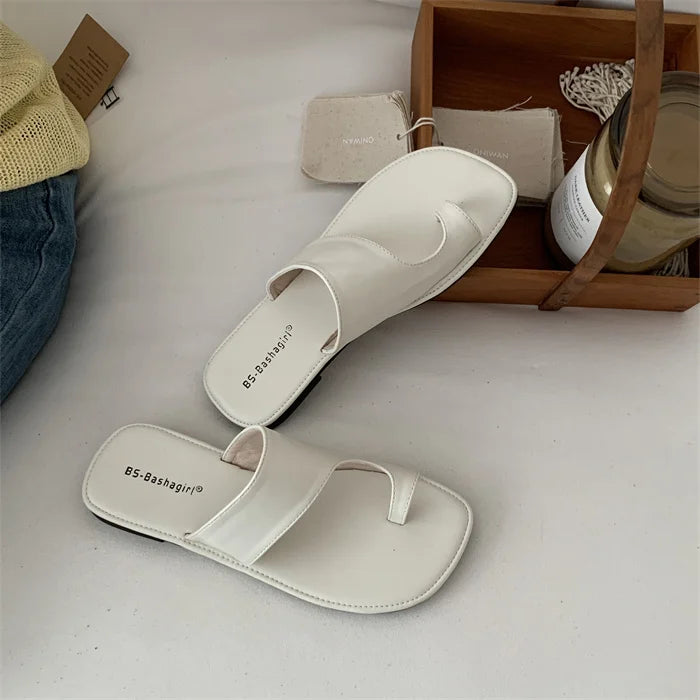 Xajzpa Shoes Women Slippers Flat Rubber Flip Flops Slides Loafers Soft Silver Hawaiian Women's Shoes Silver Loafers Slippers Soft Rubb