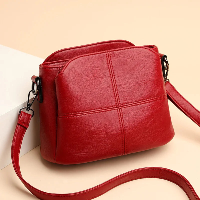 Xajzpa Women's Bags Retro Design Crossbody Bag Trend Quality PU Leather Bucket Shoulder Bags Small Handbags for Women