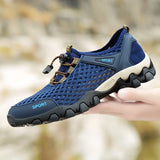 Xajzpa Men's Fashion Sports Shoes Summer Soft Soled Mountaineering Shoes 2025 Outdoor Lightweight Breathable Mesh Men Shoes Breathable