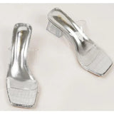 Xajzpa Plus Size 35-43 women's Shoes Summer Concise Slippers Square Toe Shallow Slippers High Quality Luxury Slippers