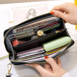 Xajzpa RFID Blocking Touch Screen Mobile Phone Bag, Functional Crossbody Long Wallet, Women's Mini Coin Purse