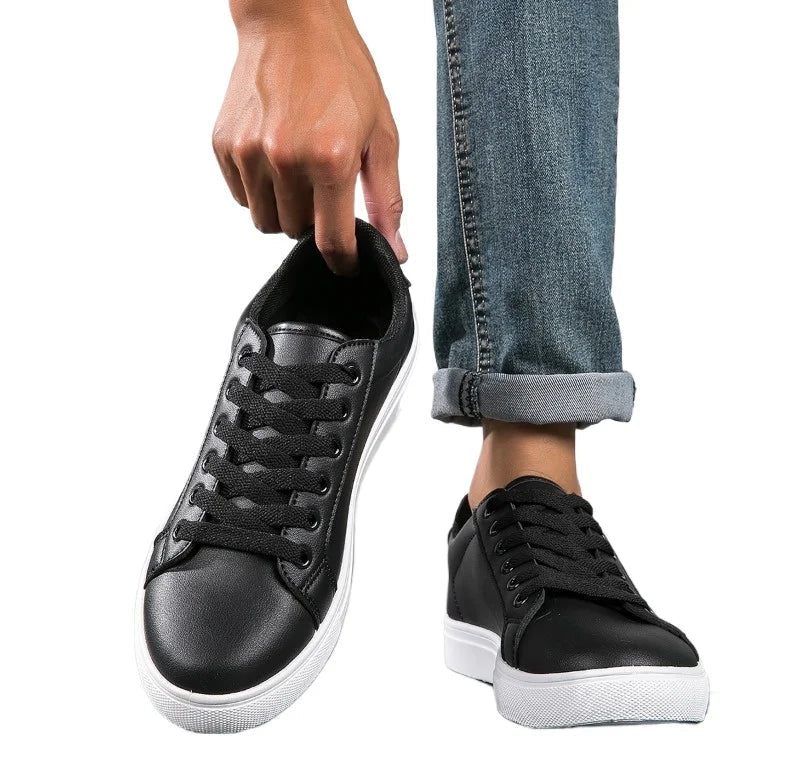 Xajzpa Men's soft soled fashionable business sports shoes spring autumn casual fashion versatile simple comfortable white shoes