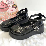 Xajzpa  Lolita Shoes Women's Preppy Style Single Shoes Patent Leather Thick Bottom Mary Jane Shoes Vintage Girls JK Uniform Shoes