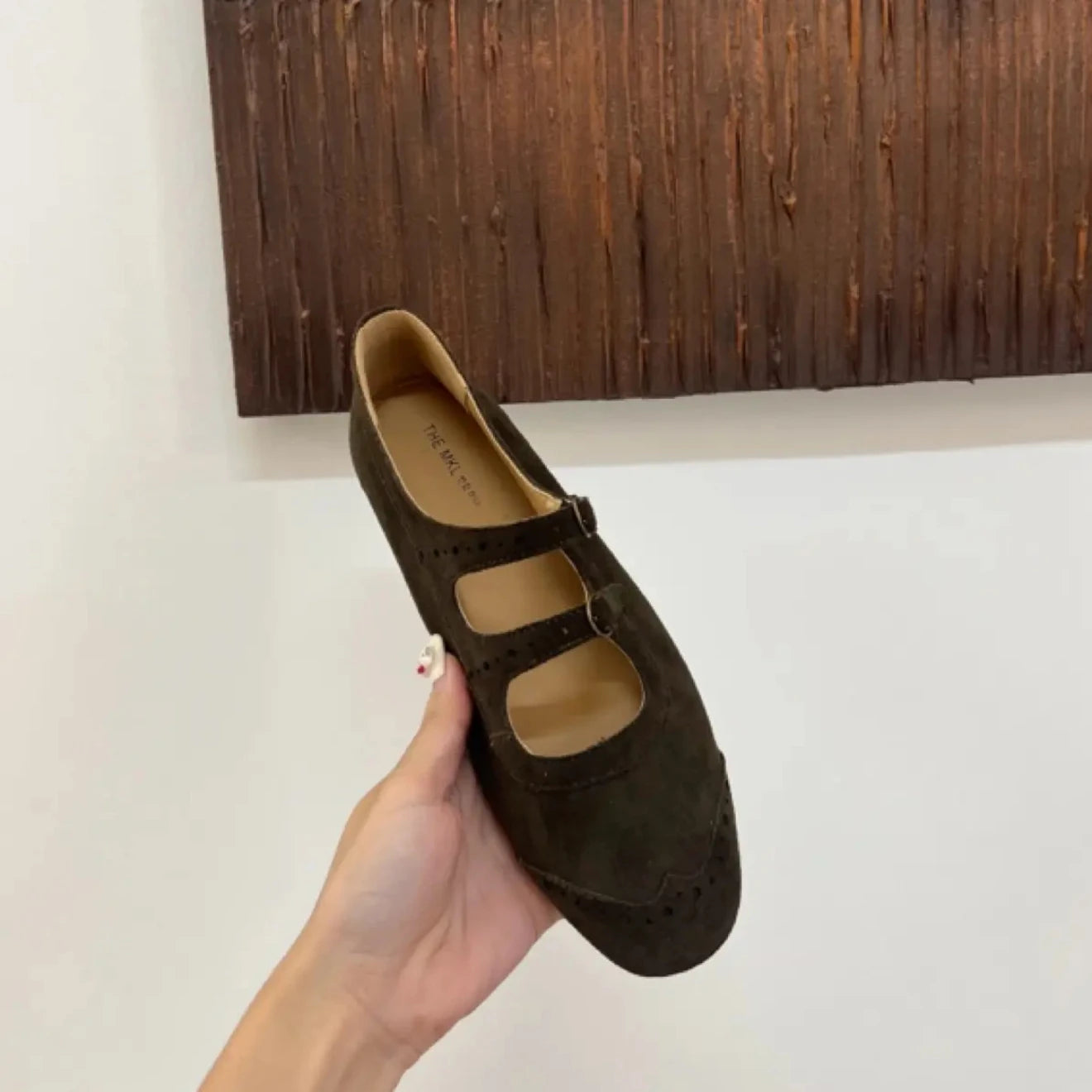 Xajzpa New Mary Janes Flats Shoes Ballet Casual Sneakers Women Sandals Loafers Trend Shallow Dress Suede Comfort Zapatos Mujer