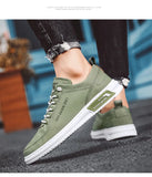 Xajzpa Mens Leather Shoes Fashion Sneakers for Driving Walking Office, Comfortable Men Slip on Skate Flats Non Slip Youth Shoe 2025