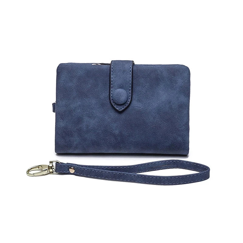 Xajzpa New Women Wallets Short Hasp Pu Leather Purses Multifunctional Large Capacity Money Bag Small Solid Coin Card Holders Carteras
