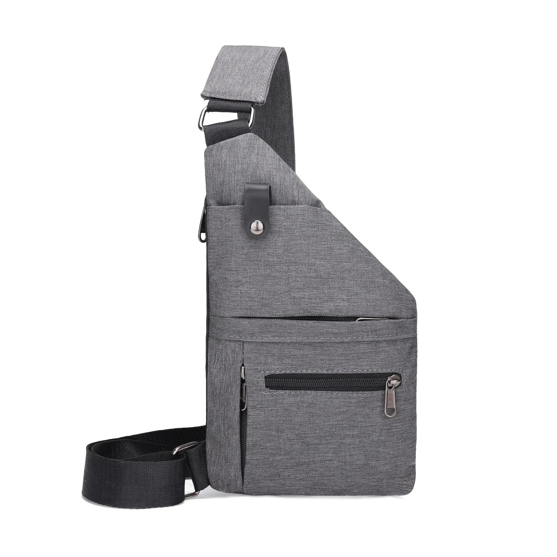 Xajzpa Men's Trend Chest Bag Fashionable Lightweight Comfortable Mini Messenger Bag Personalized Casual Korean Shoulder Crossbody Bag