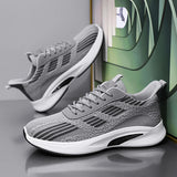 Xajzpa Men's 2025 New Summer Breathable Mesh Sports Shoes Fashionable and Simple Casual Shoes Barefoot and Flat Fitness Running Shoes