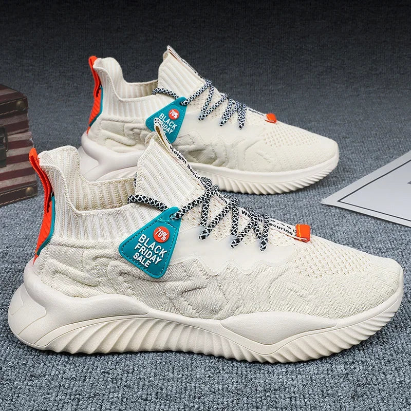 Xajzpa Men's Fashion Trend New Korean Casual Shoes Breathable Sports Travel Shoes Spring and Autumn Plus Size Walking and Running