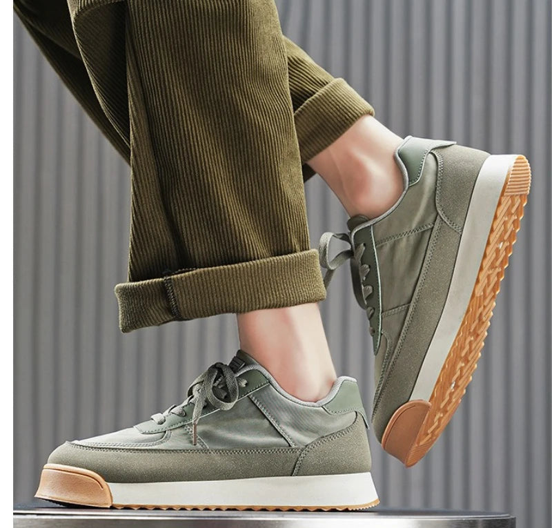 Xajzpa Spring new soft bottom anti slip fashionable versatile lightweight sports board shoes comfortable breathable casual men's shoes