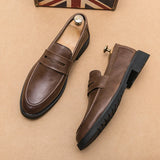 Xajzpa Black Men Loafers Soft Moccasins High Quality Spring Autumn Genuine Leather Shoes Men Business Office Dress Shoes Zapatos