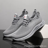 Xajzpa Men's Sneakers Classic Casual Shoes Breathable Mesh Running Sneakers Without Laces Lightweight Men Shoes 2025 Summer New