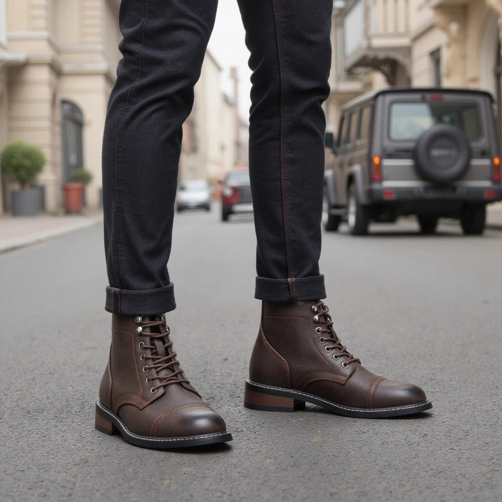 Xajzpa Size 8~13 Ankle Boots For Men Classical Men Boots Fashion Comfortable