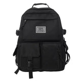 Xajzpa A Load Of Multi-pocket Men and Women Universal Nylon Large-capacity Leisure Simple Schoolbag Insert Buckle Computer Backpack