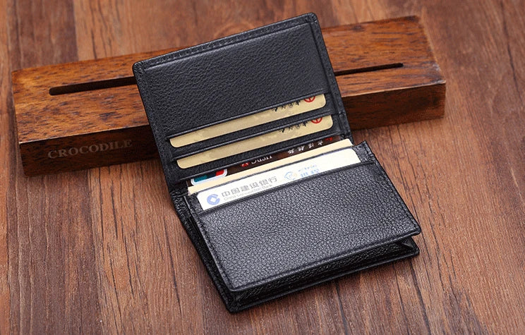 Xajzpa Luxury Fashion Genuine Leather card Wallets men credit card holders women card&ID holder male organizer Business card holder