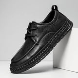 Xajzpa 2025 Brown Suede Derby Shoes Men's Thick Sole Lace-Up Casual Blue Suede Leather Dress Shoes Office High Quality Leather Shoes