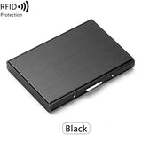Xajzpa Credit Card Holder Stainless Steel Credit Card Holder Metal ID Card Holder RFID Wallet Female or Male Business Card Holder