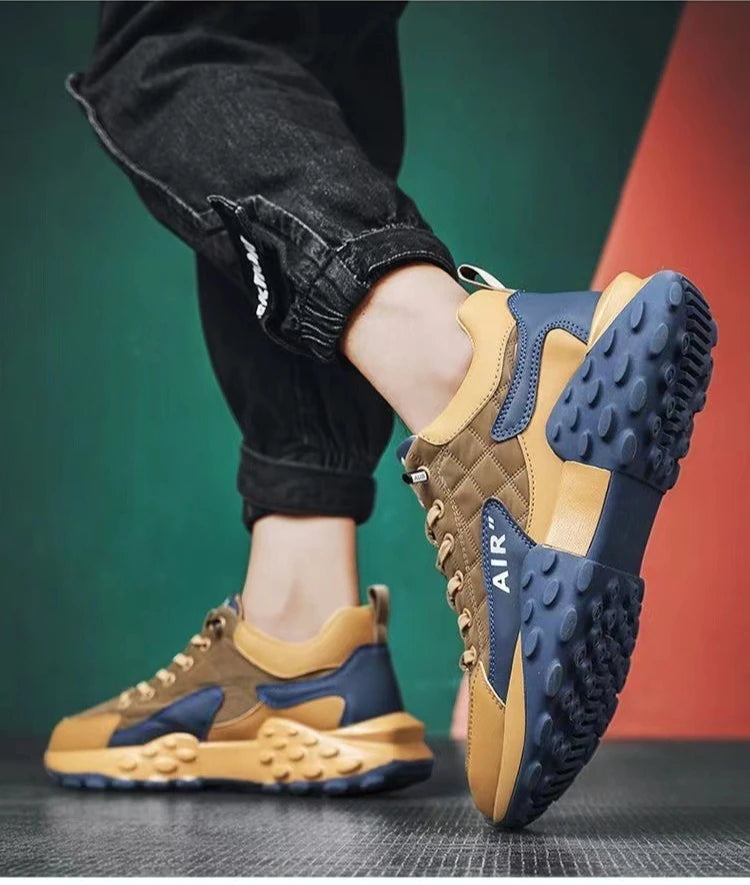 Xajzpa Men Shoes Platform Male Sneakers 2025 Summer New Vulcanized Shoes for Men Casual Running Shoes Large Hot Sapatos Masculinos