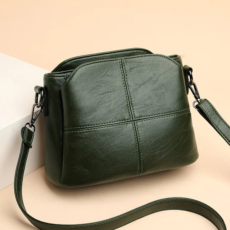 Xajzpa Women's Bags Retro Design Crossbody Bag Trend Quality PU Leather Bucket Shoulder Bags Small Handbags for Women