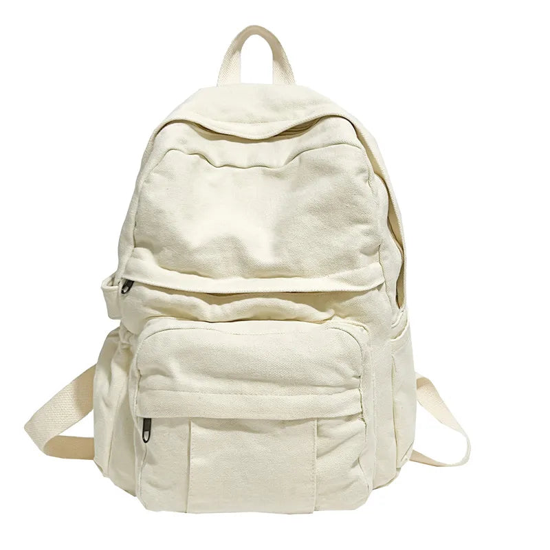 Xajzpa Simple Backpacks Large Capacity Travel Bag Solid Harajuku Student Schoolbag Backpack Women Man Bag Unisex High Street