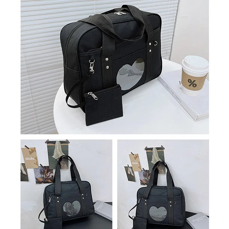 Xajzpa College Wind Bag Women Small Crossbody Bag Casual Student Girls Messenger Bags Vintage Ladies Phone Purse Handbag Shoulder Bag