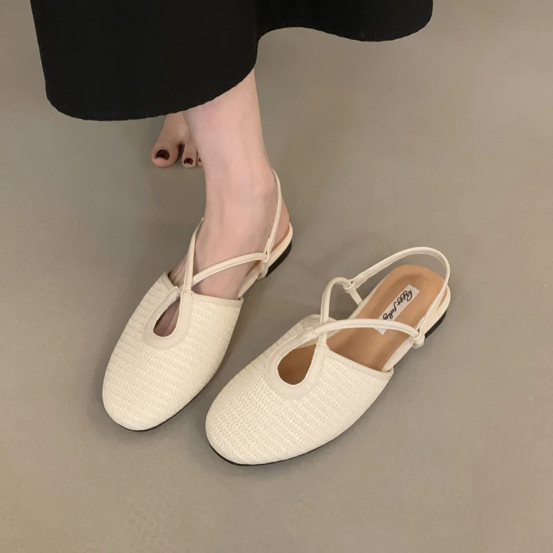 Xajzpa Women Casual Flats Comfortable Soft Boat Shoes Loafers Ballerina Shallow Round Toe Ballet Flat Shoes Women Slip On Side
