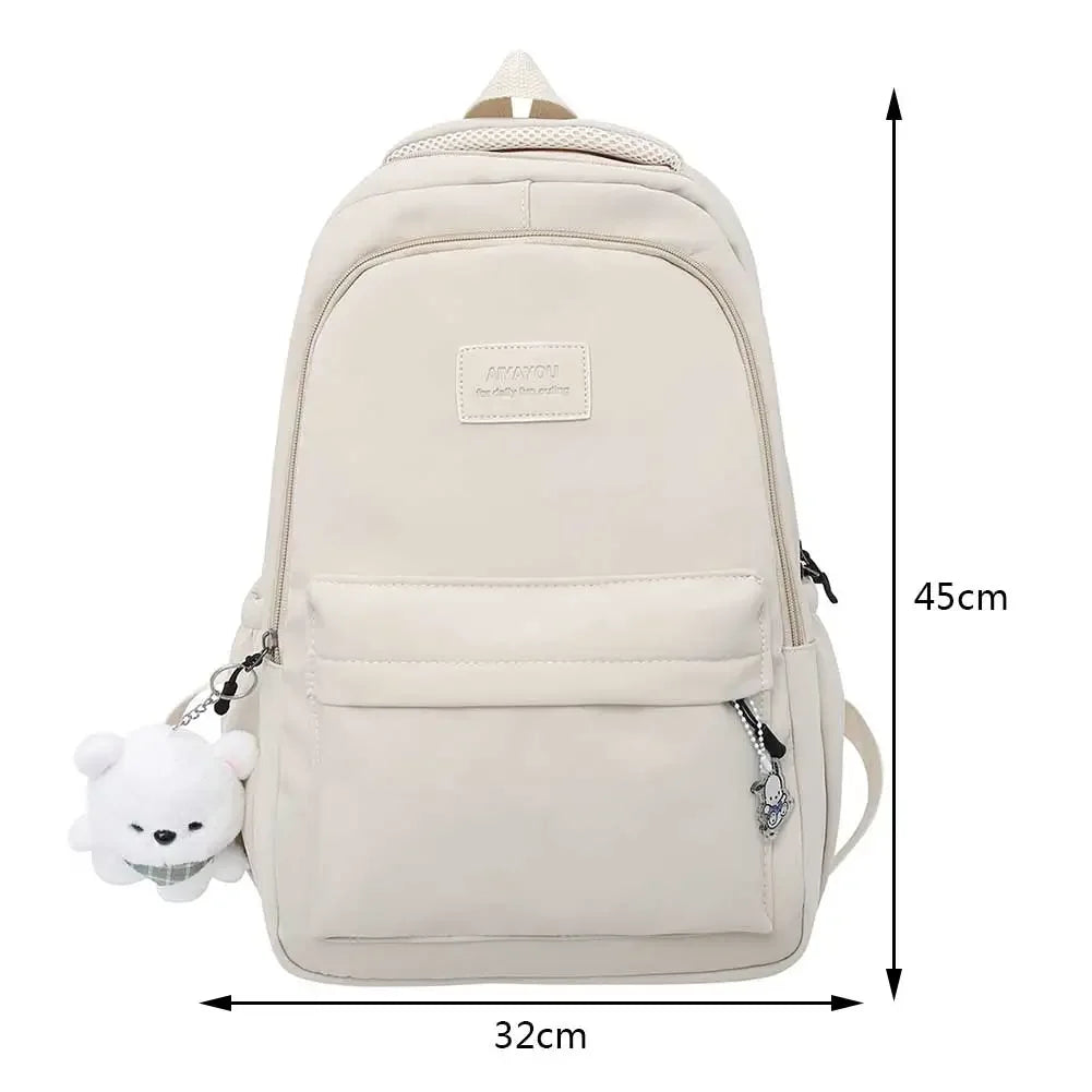 Xajzpa BACK TO SCHOOL Japanese Girls Aesthetic Backpack Cute School Bags For Student Teens Girls Pockets Kawaii Women Laptop Backpack Harajuku Mochila