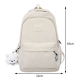 Xajzpa BACK TO SCHOOL Japanese Girls Aesthetic Backpack Cute School Bags For Student Teens Girls Pockets Kawaii Women Laptop Backpack Harajuku Mochila