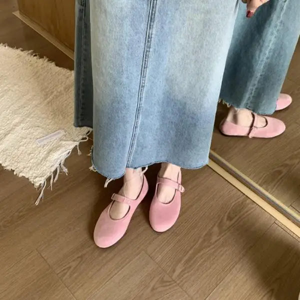 Xajzpa Summer Shoes Ladies 2025 Fashion Women's Female Footwear Round Toe Shallow Mouth Ballet Flats Casual Sneaker Modis Dress Boat