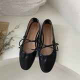 Xajzpa Women Casual Flats Comfortable Soft Boat Shoes Loafers Ballerina Shallow Round Toe Ballet Flat Shoes Women Slip On Side