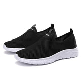 Xajzpa Men's Summer New Anti Slip and Wear-resistant Sports Shoes Breathable Mesh Shoes Fitness Running Anti Slip Thick Soled Shoes
