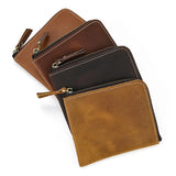 Xajzpa Leather Coin Purse Casual Genuine Leather Little Purse For Coins Card Purse Men Women Portable Small Wallet For Cards Key