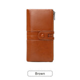 Xajzpa RFID Women's Long Wallet PU Leather Handbag with Multiple Card Slots, Coin Zipper Wallet, Women's Mobile Wallet