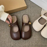 Xajzpa Shoes Woman's Slippers Cover Toe Slides 2025 Soft Mary Janes  Shoes Women Female Slippers Slides Cover Toe Soft 2025 Mary