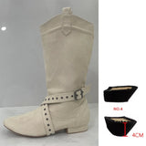 Xajzpa Customized high heels dance boots purple dance practice boots half boots