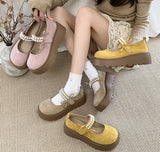 Xajzpa Thick soled height increasing women's shoes for spring summer new style rhinestones simple comfortable versatile women's shoes