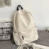 Xajzpa Black Grey White Red Versatile Backpack High Quality Large Capacity Waterproof Travel Bag Washable Nylon Computer Bag Unisex
