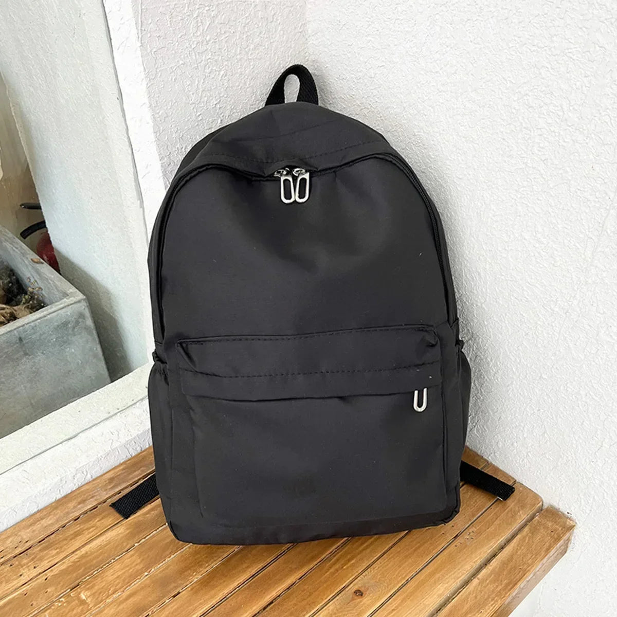 Xajzpa High Quality New Waterproof Nylon Women Backpack Female Travel Bag Backpacks Schoolbag for Teenage Girls Solid Color Bookbag