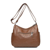Xajzpa Vintage Pu Leather Luxury Purses and Handbags High Quality Women's Bag Design Multi-pocket Ladies Crossbody Shoulder Bags