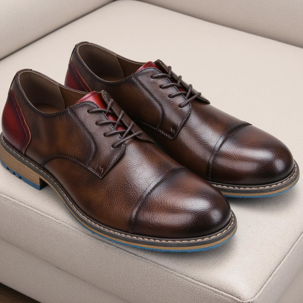 Xajzpa Retro Men Derby Shoes Men Casual shoes Fashion Men Leather Shoes