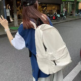 Xajzpa Black Grey White Red Versatile Backpack High Quality Large Capacity Waterproof Travel Bag Washable Nylon Computer Bag Unisex