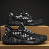 Xajzpa New Men's Shoes Flying Woven Mesh Sports Breathable Light Casual Sports Running Soft Sole Travel Shoes Sneakers Off White Shoes