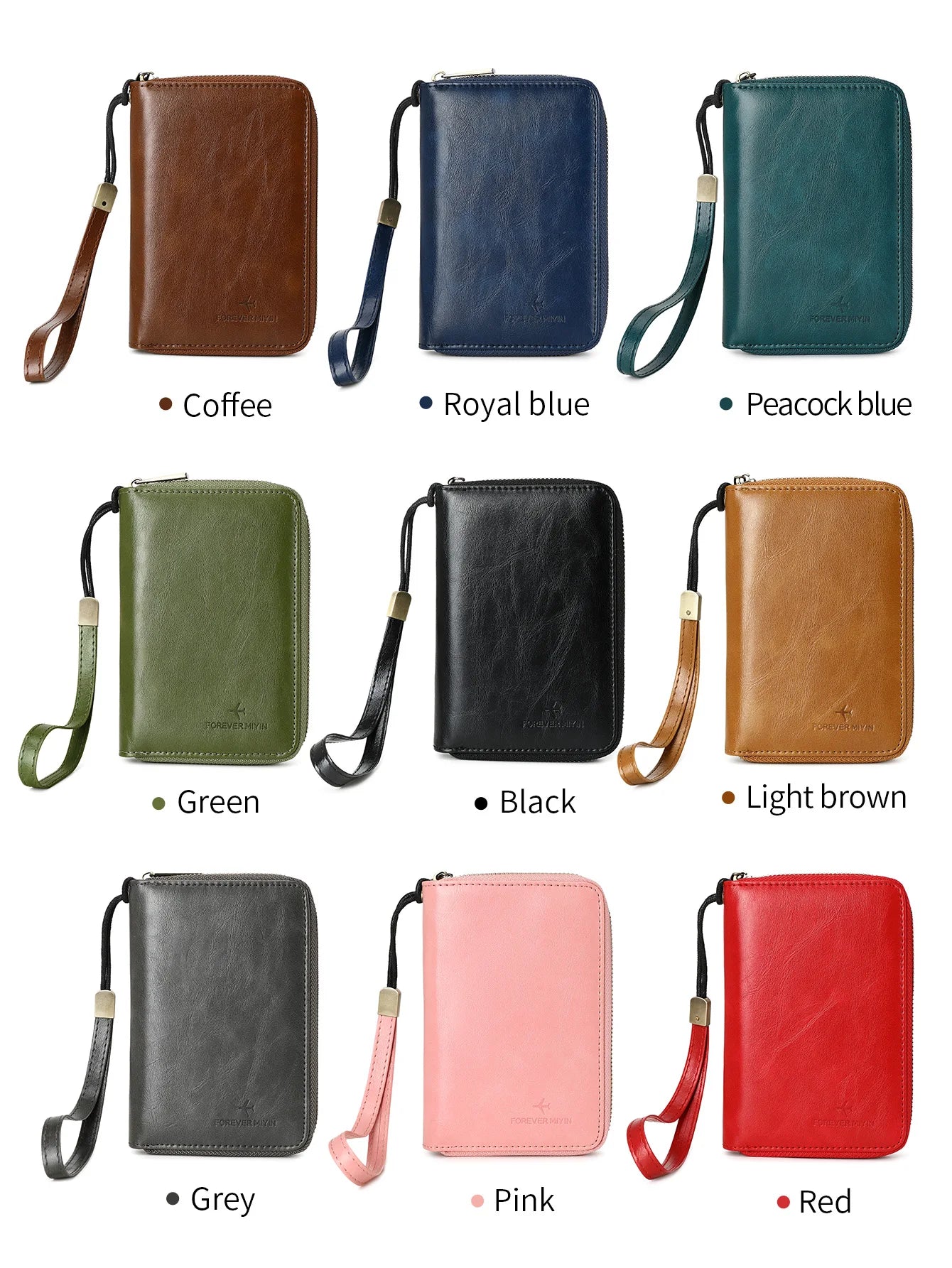 Xajzpa RFID Retro Business Passport Clip Fashionable Multi Functional PU Leather Travel Accessories Passport Clip Wallet for Men and Women